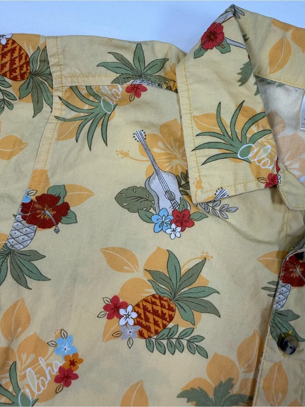 VINTAGE‎ GYMBOREE Boys Hawaiian Button Up Shirt 8 2005 Tropical Aloha Summer